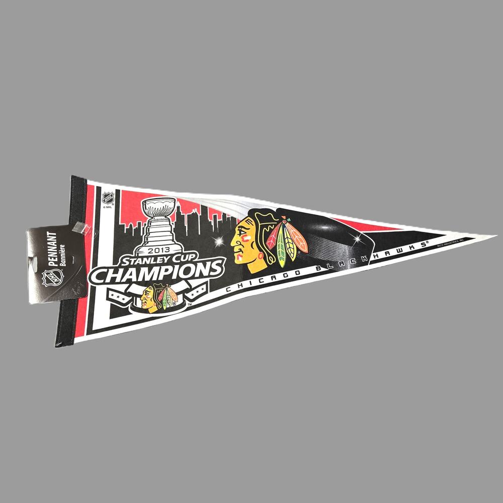 2013 Chicago Blackhawks Stanley Cup Champions Full Size Pennant Banniere